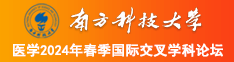 美女操逼小穴网站南方科技大学医学2024年春季国际交叉学科论坛